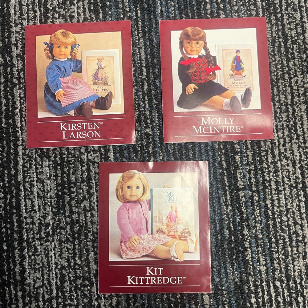 American Girl Doll Collection Booklets - Kirsten, Molly, and Kit